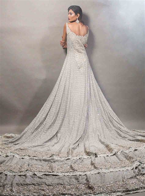 Pakistani Bridal Long Tail Maxi Gown Dresses 1 Fashioneven