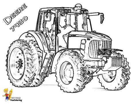 Daring John Deere Coloring | Free | John Deere | Tractor Coloring