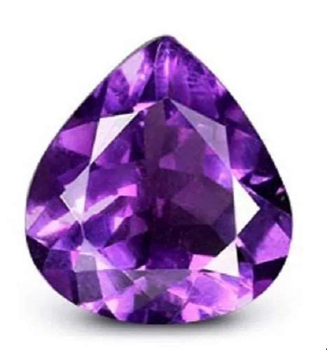 Natural Brazil Amethyst Pear Cut Faceted Loose Gemstone At Best Price