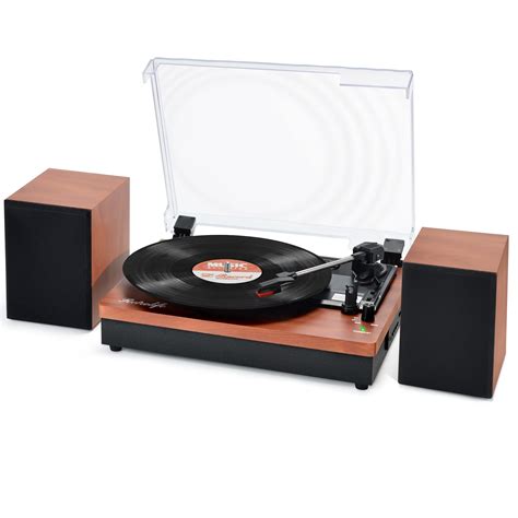 Buy Turntable With Speakers Vintage Record Player Belt Drive Speed Record Players With Dual
