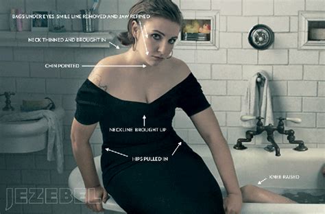 Before And After S Of Lena Dunham Vogue Cover Business Insider
