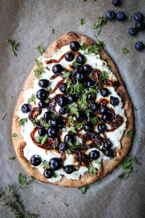 Blueberry Goat Cheese Caramelized Onion Pizza Kindly Sweet