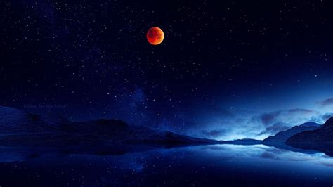 Aesthetic Pastel Moon Background Landscape K0nem