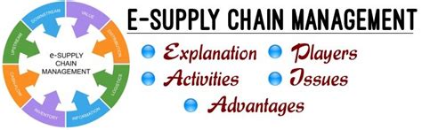 E Supply Chain Management E Scm Explanation Issues Advantages