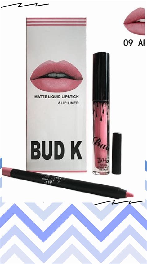 Bud K Hot Brand Lip Gloss Lip Pencil 2pcsset Cosmetics Makeup Waterproof Lipstick Long Lasting