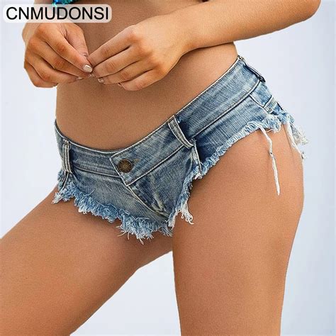 Womans Fashion Brand Ripped Low Waist Short Jeans Punk Sexy Shorts