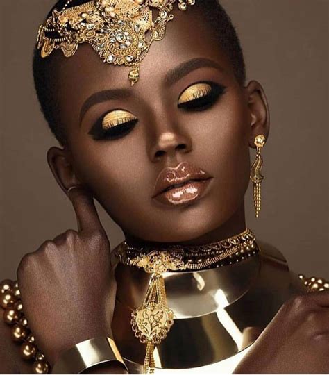 Beautiful African Makeup African Beauty Black Beauties