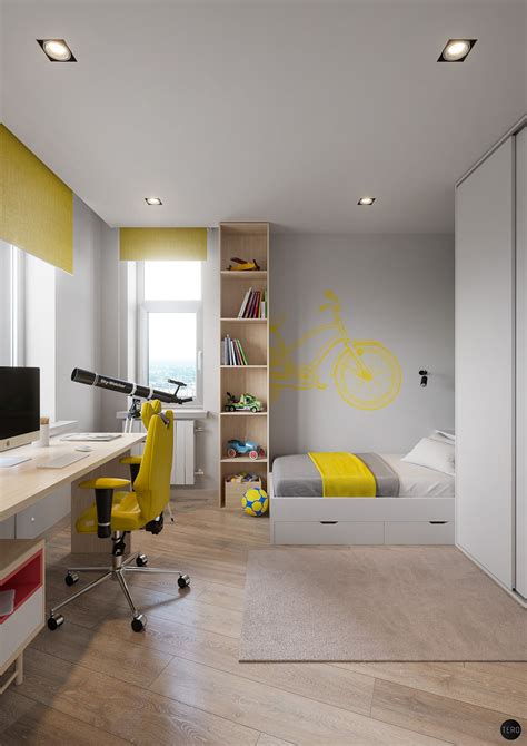 Vwartclub Residential Complex Art Yellow Bedroom Decor Modern