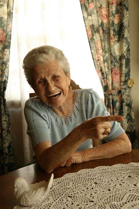 Laughing Old Lady Stock Photo Image Of Aging Person 2739148