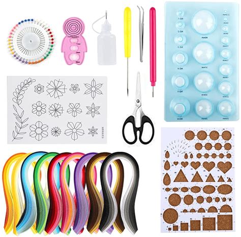 Beginner Quilling Kit 43 Colors 900 Strips With Paper Quilling Tools