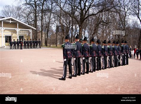 Changing Of The Guard At The Royal Palace Oslo Norway Stock Photo Alamy