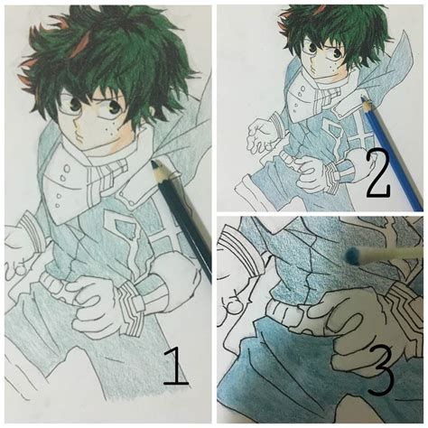 How To Draw Deku Step By Step At Drawing Tutorials