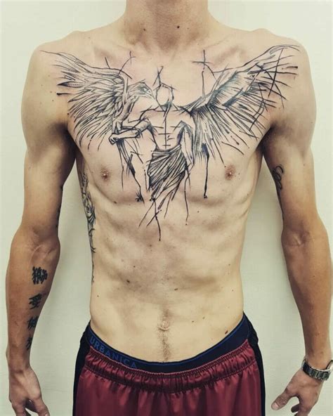 Best Angel Chest Tattoo Ideas That Will Blow Your Mind