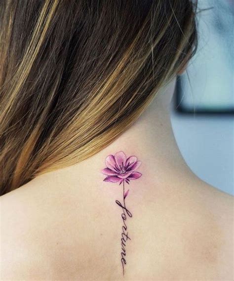 Neck Lotus Flower Tattoo Tattoo Designs For Women