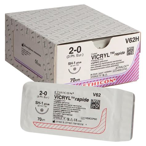 Vicryl Rapide Polyglactine 910 Hechtdraad Rond Sh 1 Plus 22mm