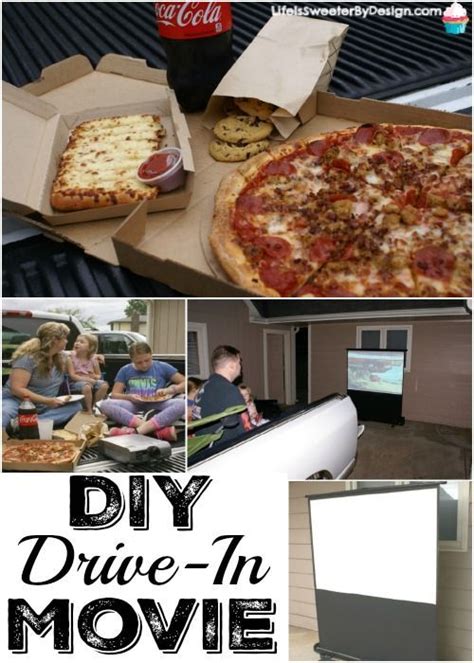 We love piling into the back of our van with all our favorite blankets and treats and enjoying a movie out in the summer air. DIY Drive-In Movie Night at Home - Life is Sweeter By Design | Drive in movie, Movie night ...