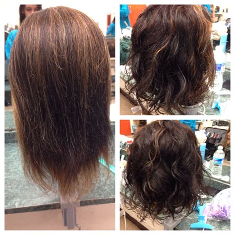 Spiral Perm Short Hair Before And After This Is The Before And After