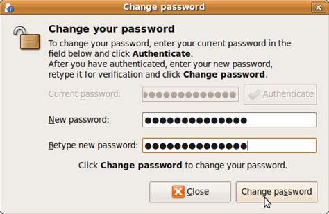 Close the change an account window and any other open windows. How To Change Password On Ubuntu