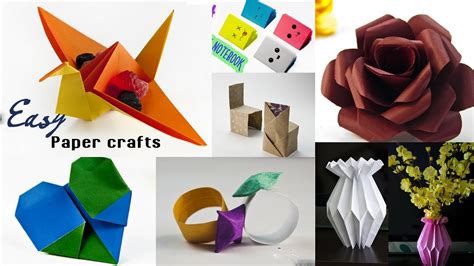 7 Easy Paper Crafts Ideas Amazing Craft Idea Diy Youtube