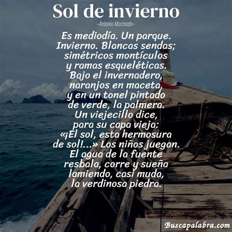 Poema Sol De Invierno De Antonio Machado Análisis Del Poema