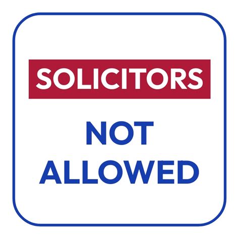 Copy Of Solicitors Not Allowed Postermywall