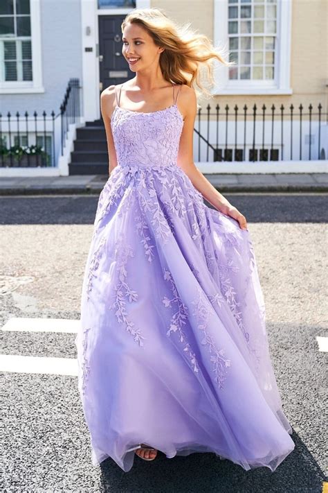 Charming Lilac Prom Dresses Halter Applique SofieDress In Lilac Prom Dresses Halter