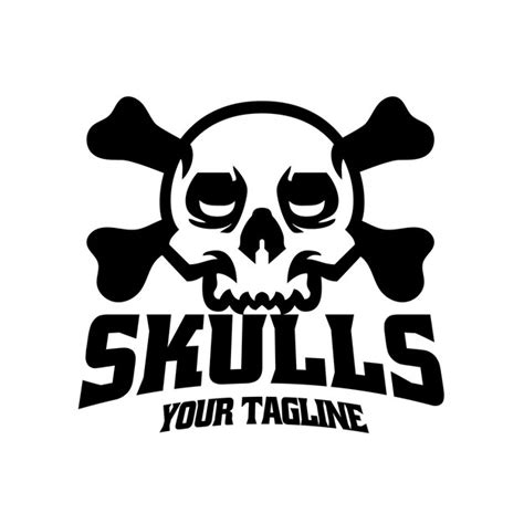 Premium Vector Skull Mascot Logo Style Template