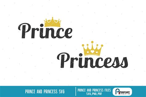 Princess Svg Princess Svg File Prince Svg Prince Svg File