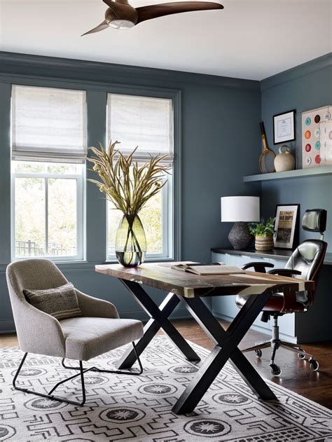 Modern Contemporary Southwest Home Office Interior Design Decor With