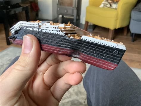 Titanic Wreck Stern Model