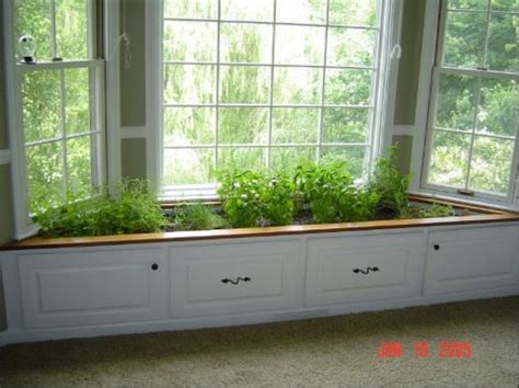 Window Benchstorage Turned Indoor Garden Herb Garden Window Herb