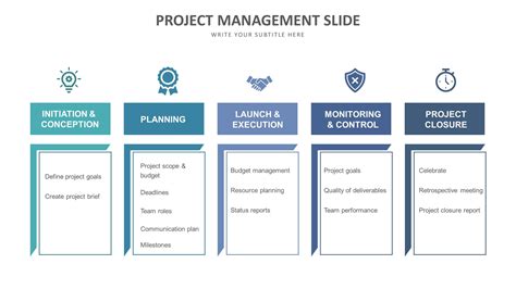 Project Management Slide Templates Biz Infograph