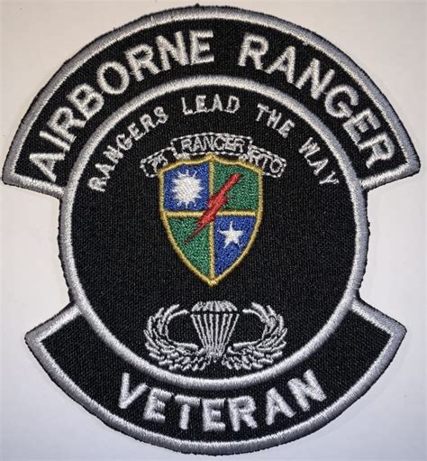 75th Ranger Regiment Airborne Rangers Lead The Way Veteran Patch
