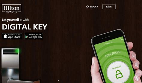 Hilton Digital Key Accounting Your Points