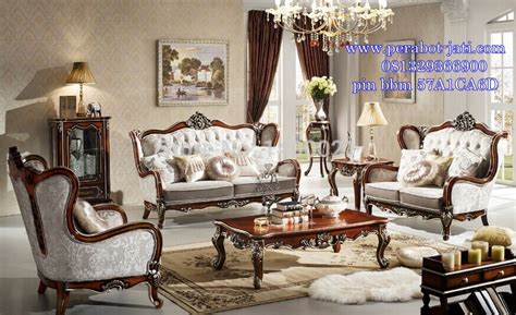 Ottoman berbentuk bulan ini bisa jadi pilihan! Jual Kursi Sofa Ruang Tamu Mewah Model Klasik Kayu Jati ...