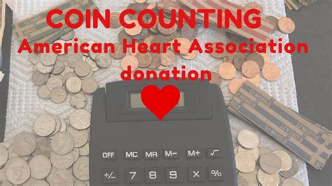 Coin Counting American Heart Association Donation Youtube