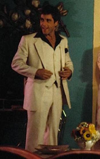 Tony Montanas White Suit In Scarface Bamf Style