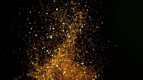 Golden Glitter Explosion In Super Stock Footage Video 100 Royalty
