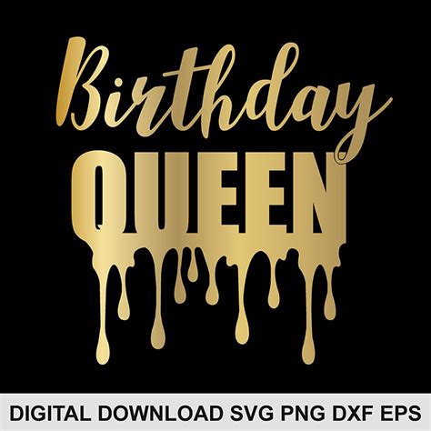6809 Birthday Queen Svg Svg Png Eps Dxf File