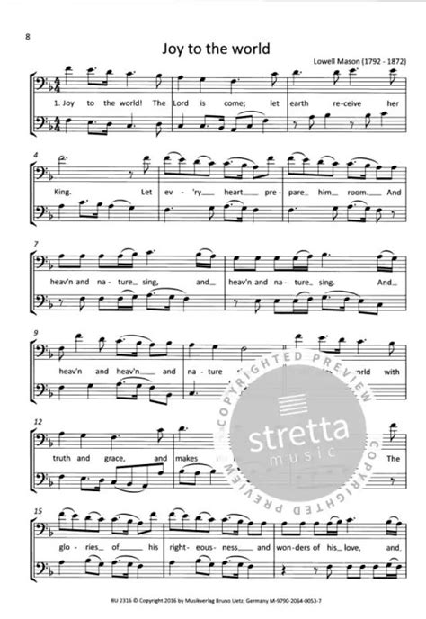 Joy To The World Buy Now In The Stretta Sheet Music Shop