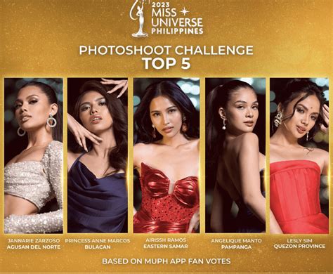 Miss Universe Ph 2023 Names Top 5 Delegates In Photoshoot Challenge
