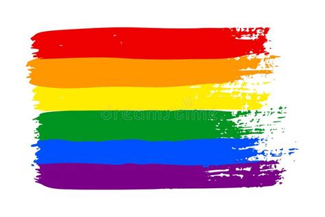 grunge lgbt pride flag abstract rainbow flag texture hand drawn with a ink stock vector