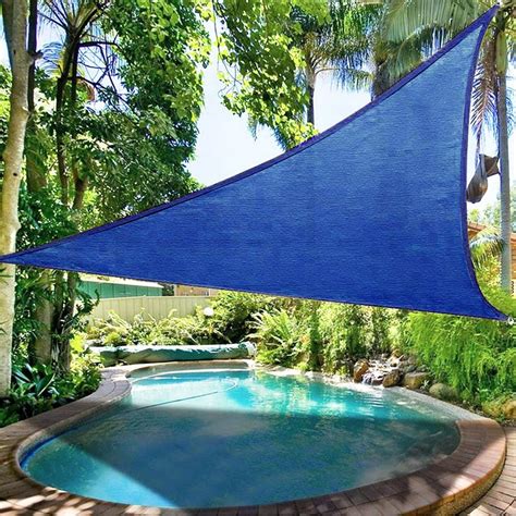 Sun Shade Sail 65` X 10` Rectantage 300d 160gsm Polyester Oxford Fabric Shade Sail Beach Canopy