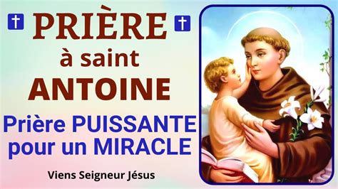 Pri Re Saint Antoine Pri Re Puissante Pour Un Miracle Pri Re