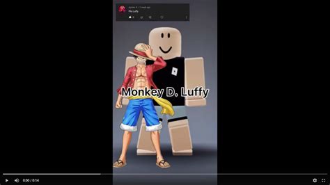 Luffy Roblox Avatar Luffy Monkey D Luffy Roblox