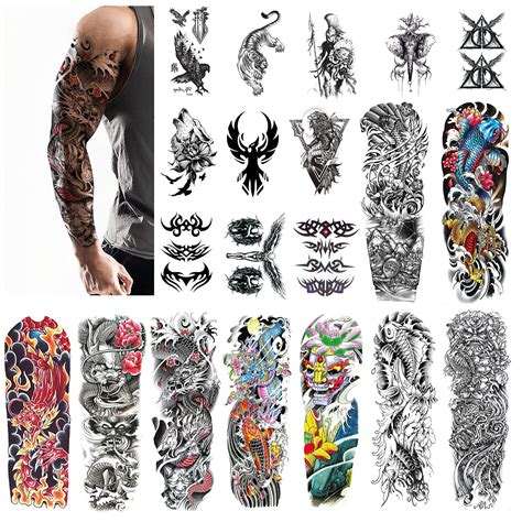 Buy Aresvns Sleeve Japanese Tattoos For Men And Women 20 Sheets Cool