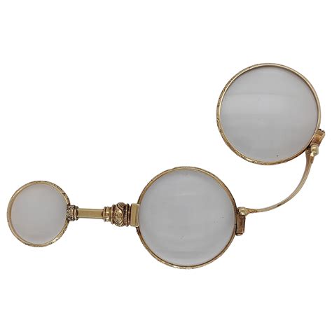 Antique Victorian Folding Lorgnette Reading Glasses Pendant For Sale At 1stdibs Lorgnette