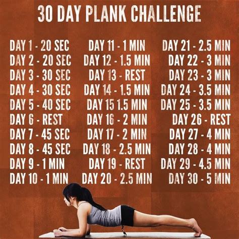 A great goal is to hold it for 5 to 10 seconds longer than. 30 day plank challenge - are you in are you out?