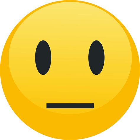 Straight Face Emoji Straight Face Emoji Smiley Free Transparent Emoji