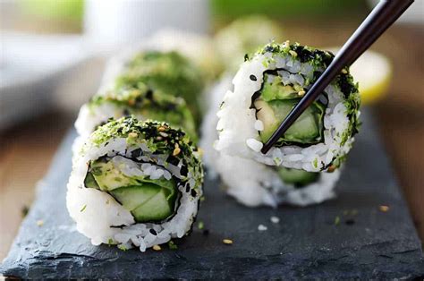 Vegetable Sushi Roll Calories And Nutrition Facts Chart